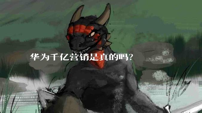 华为千亿营销是真的吗？