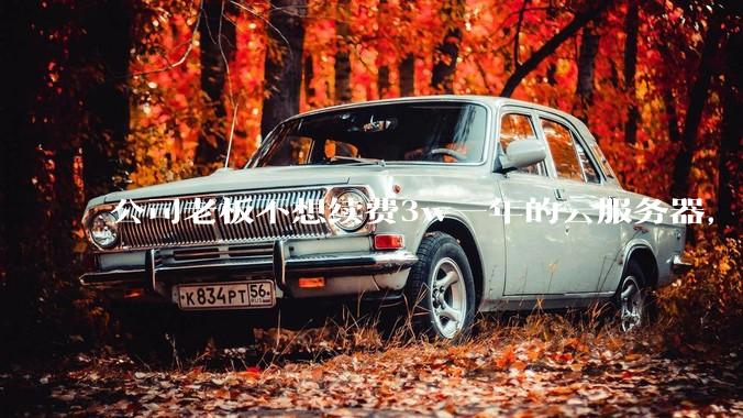 公司老板不想续费3w一年的云服务器，合理吗？
