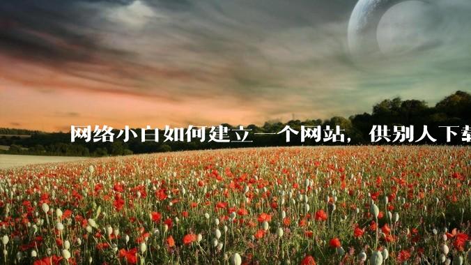 网络小白如何建立一个网站，供别人下载文件（主要是PDF和MP3）?
