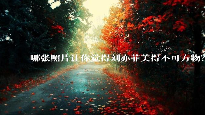 哪张照片让你觉得刘亦菲美得不可方物？