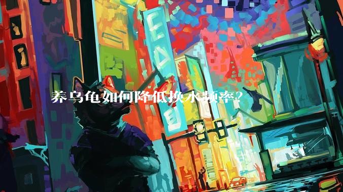 养乌龟如何降低换水频率？