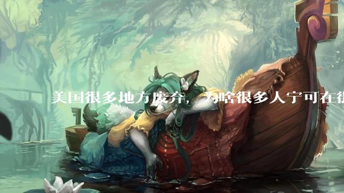 美国很多地方废弃，为啥很多人宁可在街上流浪，也没有人去开荒种地呢？